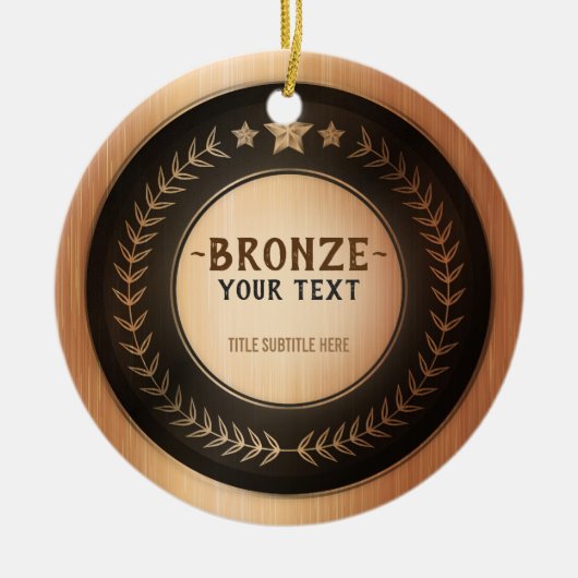 Décoration En Céramique Le bronze FAIT SUR COMMANDE de MÉDAILLE de (Devant)