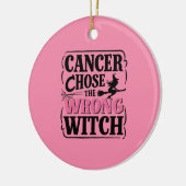 Décoration En Céramique Le cancer choisit la mauvaise sorcière Sensibilisa (Gauche)