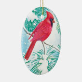 Décoration En Céramique Le Cardinal - (Droite)