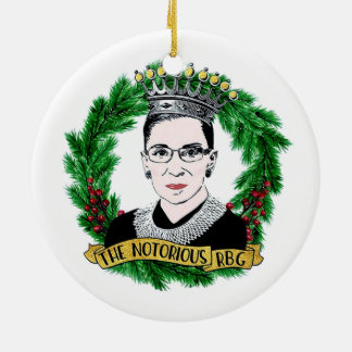 Décoration En Céramique Le célèbre RBG Ruth Bader Ginsburg Noël