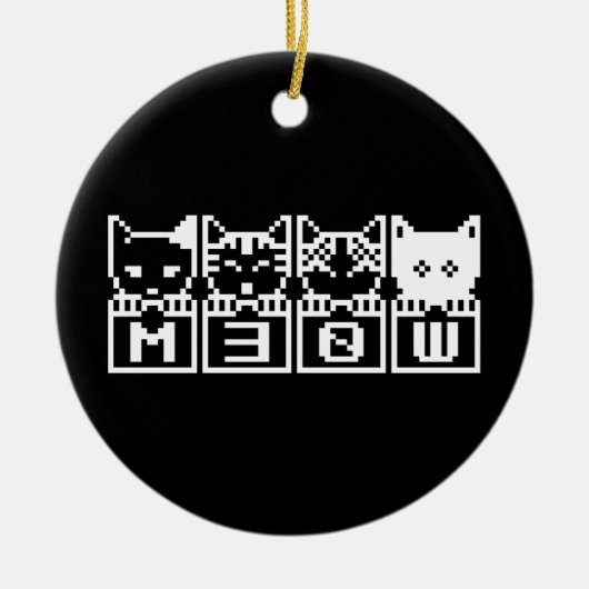 DÉCORATION EN CÉRAMIQUE LE CHATS M30W 8 BITS (Devant)