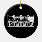 DÉCORATION EN CÉRAMIQUE LE CHATS M30W 8 BITS (Dos)