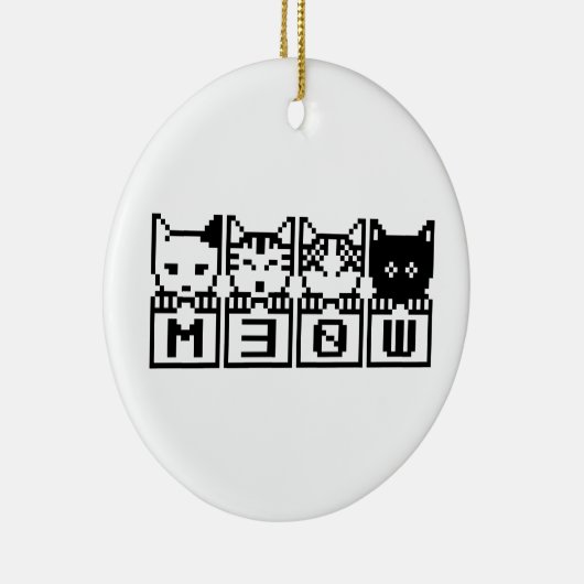 DÉCORATION EN CÉRAMIQUE LE CHATS M30W 8 BITS (Droite)