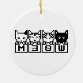 DÉCORATION EN CÉRAMIQUE LE CHATS M30W 8 BITS (Dos)