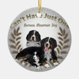 Décoration En Céramique Le chien de Bernese Mt. ne peut pas avoir juste un