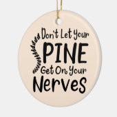 Décoration En Céramique Le chiropraticien ne laisse pas ta colonne vertébr (Gauche)