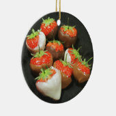 Décoration En Céramique Le chocolat a plongé des fraises (Droite)