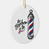 Décoration En Céramique Le coiffeur est dedans (Droite)