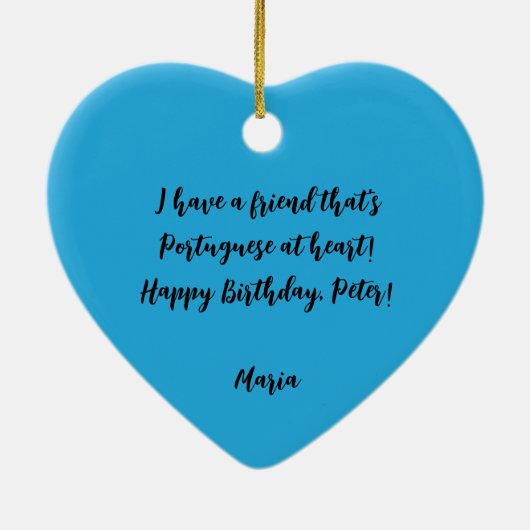 Décoration En Céramique Le Coq du Portugal (Dos)