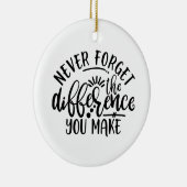 Décoration En Céramique Le Design Enseignant N'Oublie Jamais La Différence (Droite)