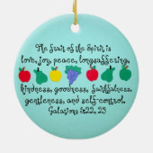 Décoration En Céramique Le fruit de l'Esprit. (Dos)