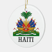 Décoration En Céramique Le HAÏTI - emblème/manteau des (Gauche)