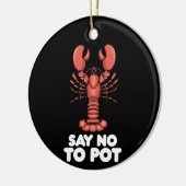 Décoration En Céramique Le Homard Dit Non Au Pot (Gauche)