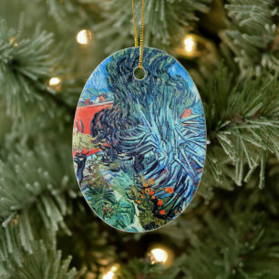 Décoration En Céramique Le jardin du docteur Gachet, Auvers par Vincent va