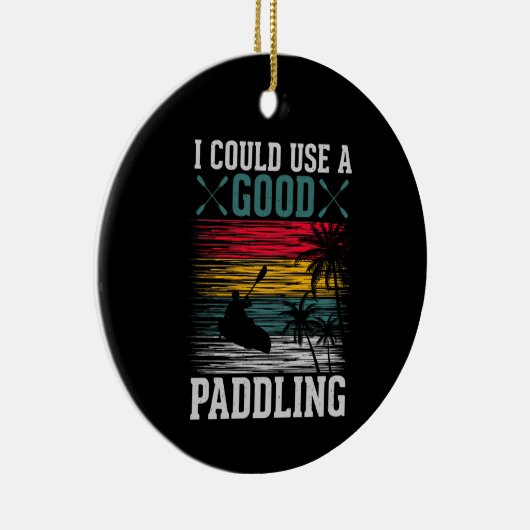 Décoration En Céramique Le Kayak Pourrait Utiliser La Pagaie (Droite)