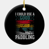 Décoration En Céramique Le Kayak Pourrait Utiliser La Pagaie (Dos)