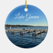 Décoration En Céramique Le lac Léman Wisconsin (Dos)