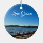 Décoration En Céramique Le lac Léman Wisconsin (Dos)