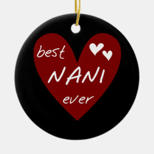 Décoration En Céramique Le meilleurs T-shirts et cadeaux de Nani de coeur