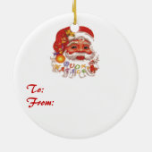 Décoration En Céramique Le mignon Père Noël (Dos)