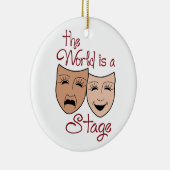 Décoration En Céramique Le monde est une scène (Droite)