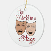 Décoration En Céramique Le monde est une scène (Gauche)