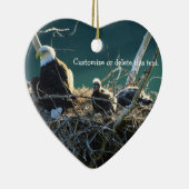 Décoration En Céramique Le nid d'Eagles ; Personnalisable (Droite)