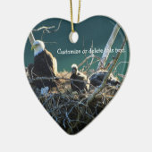 Décoration En Céramique Le nid d'Eagles ; Personnalisable (Gauche)