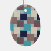 Décoration En Céramique Le paon sur la plage (Dos)