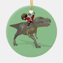 Le Père Noël En Train De Circuler Sur Trex