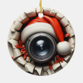 Décoration En Céramique Le Père Noël regarde à Père Noël Cam (Dos)