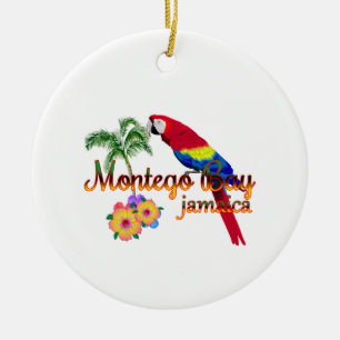 Décoration En Céramique Le perroquet tropical jamaïcain de Montego Bay