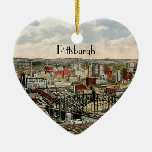 Décoration En Céramique Le Pittsburgh Point 1931 (Devant)