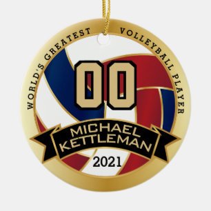 Décoration En Céramique Le plus grand joueur de volley-ball du monde