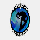 DÉCORATION EN CÉRAMIQUE LE SENTIMENT DE WAKEBOARD (Droite)