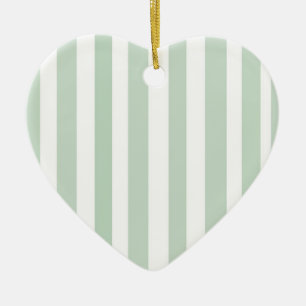 Décoration En Céramique Le vert barre l'ornement de coeur
