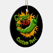 Décoration En Céramique Le vert est l'ornement en céramique chaud (Droite)