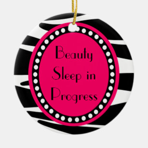 Décoration En Céramique Le zèbre barre l'ornement d'affichette de porte de