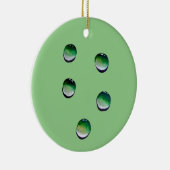 Décoration En Céramique L'eau verte goutte de l'eau (Droite)