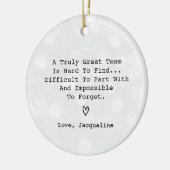 Décoration En Céramique Leaving Work Colleague Retirement Goodbye (Gauche)