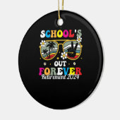 Décoration En Céramique L'école est à la retraite pour toujours 2024 (Gauche)