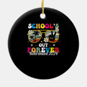 Décoration En Céramique L'école est à la retraite pour toujours 2024 (Dos)