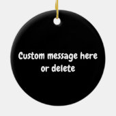 Décoration En Céramique Lecteur de ickleball avec texte personnalisé (Dos)