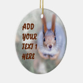 Décoration En Céramique L'écureuil vous regarde du bas vers le haut (Droite)