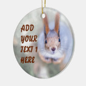 Décoration En Céramique L'écureuil vous regarde du bas vers le haut (Gauche)