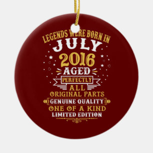 Décoration En Céramique Legends Were Born In July 2016 6 Years Old 6th