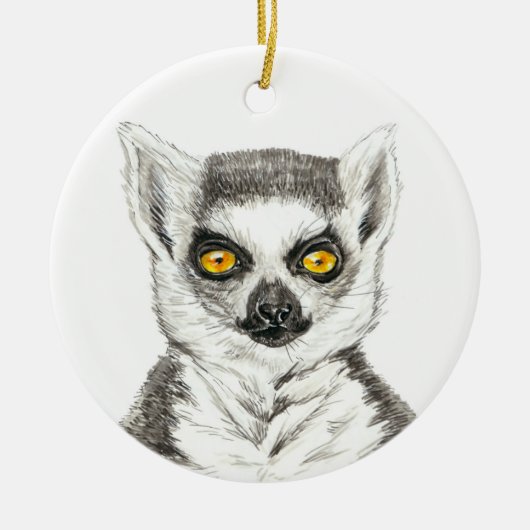 Décoration En Céramique Lemur (Devant)