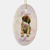 Décoration En Céramique Leonberger Heart Mom Ceramic Ornament (Droite)