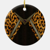 Décoration En Céramique Leopard Arbre de Noël Onaments (Dos)