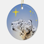 Décoration En Céramique Léopard de neige et les étoiles (Gauche)